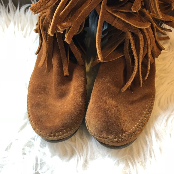 Minnetonka Fringe Cognac boots - Picture 5 of 8